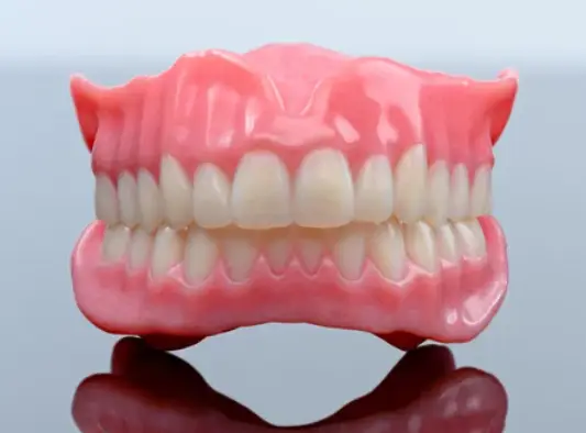 What are dentures made of?